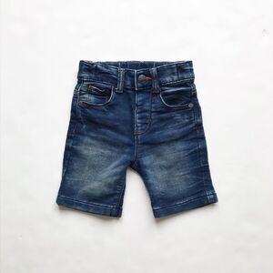 F&F stretchy denim Bermuda shorts  EUC 18 months